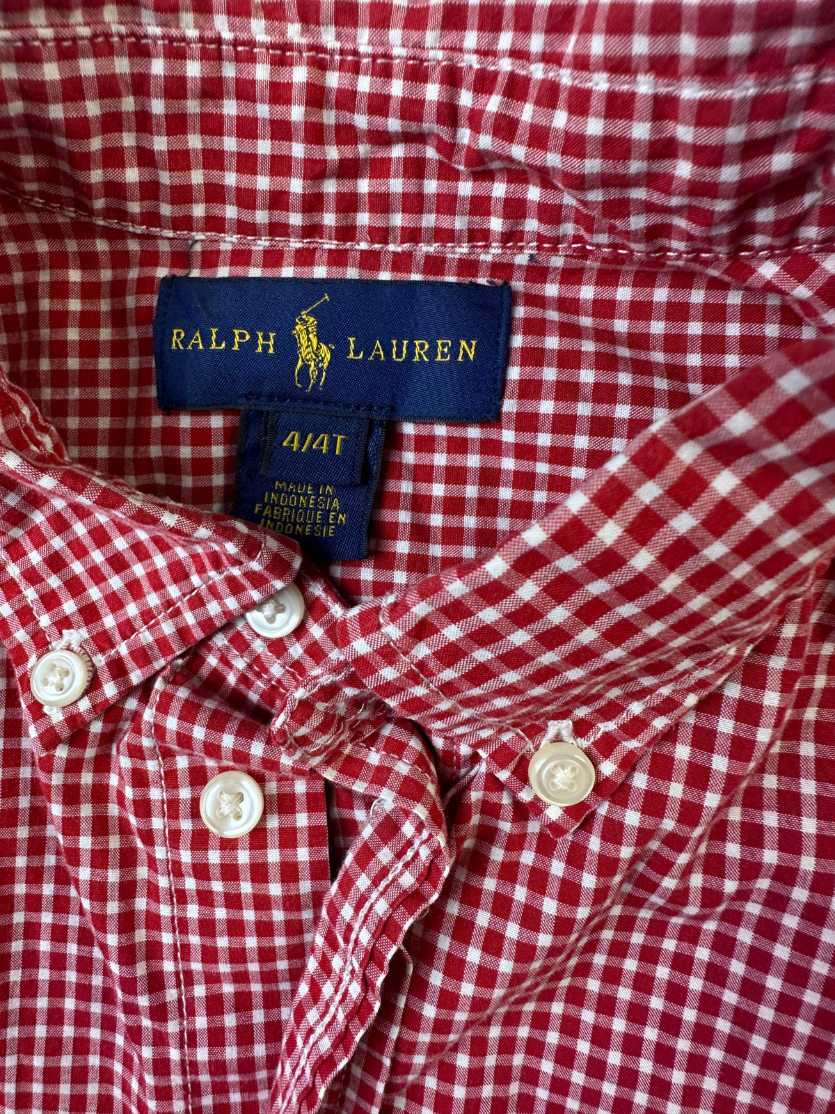 Chemise à manches longues à carreaux
