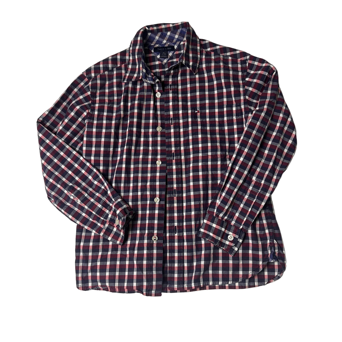 Chemise à carreaux à manches longues