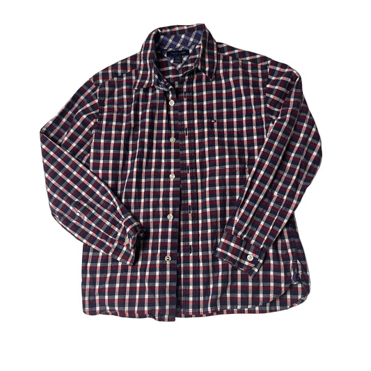 Long-sleeve plaid shirt