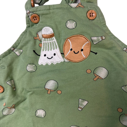 Ensemble salopette avec t-shirt à motifs de badminton