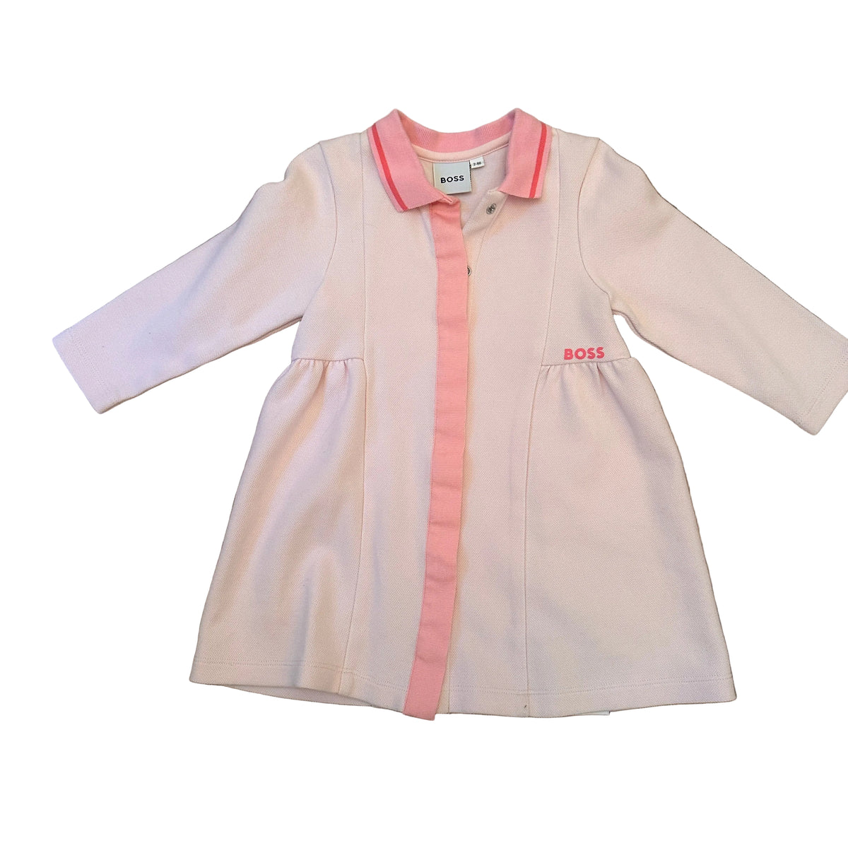 Robe manches longues avec détails au col