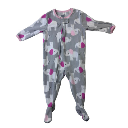 Grenouillère en polaire à motifs d’éléphants