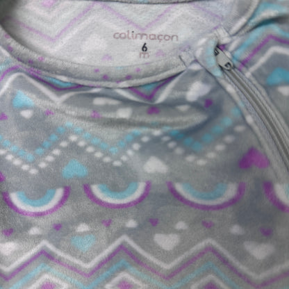 Grenouillère en polaire à motif zig zag
