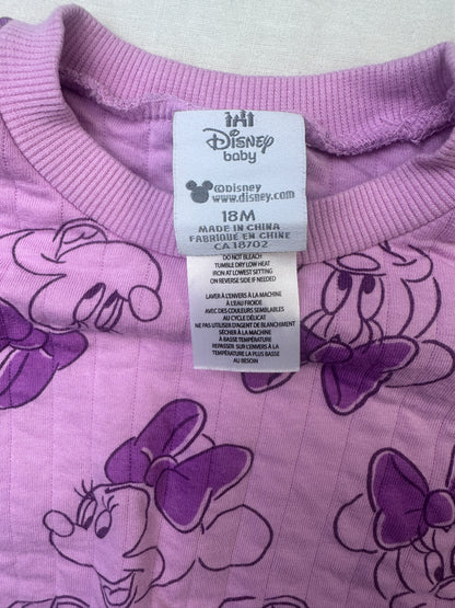 Chandail rose à manches longues avec Minnie Mouse