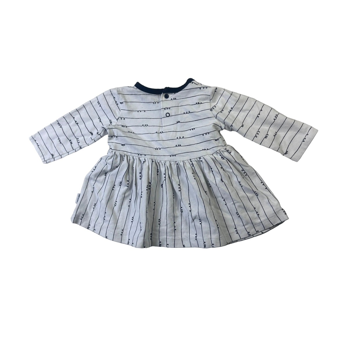 Chandail motif de fines lignes et petites boucles
