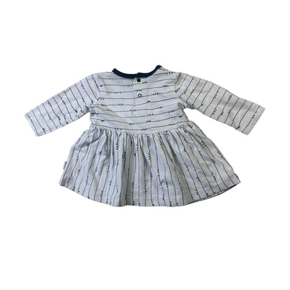 Chandail motif de fines lignes et petites boucles