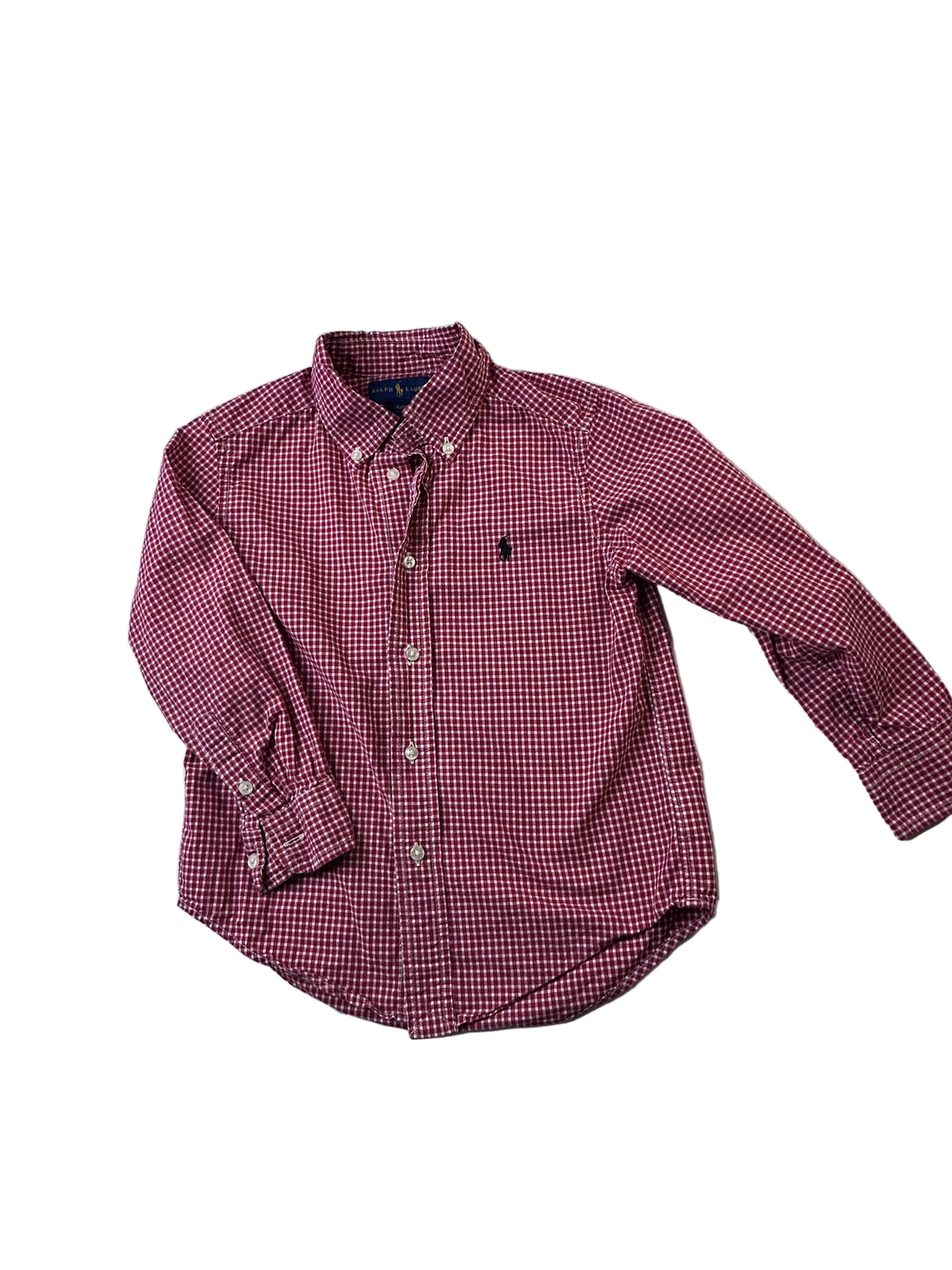 Chemise à manches longues à carreaux