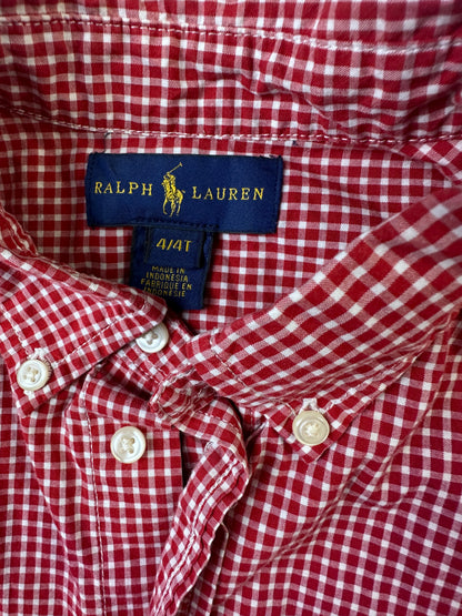 Chemise à manches longues à carreaux