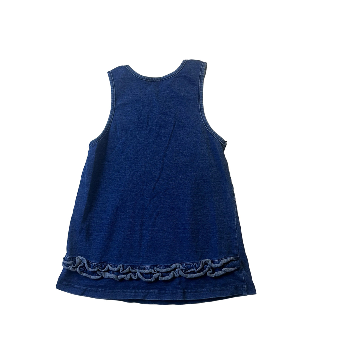 Robe denim avec broderie cœur