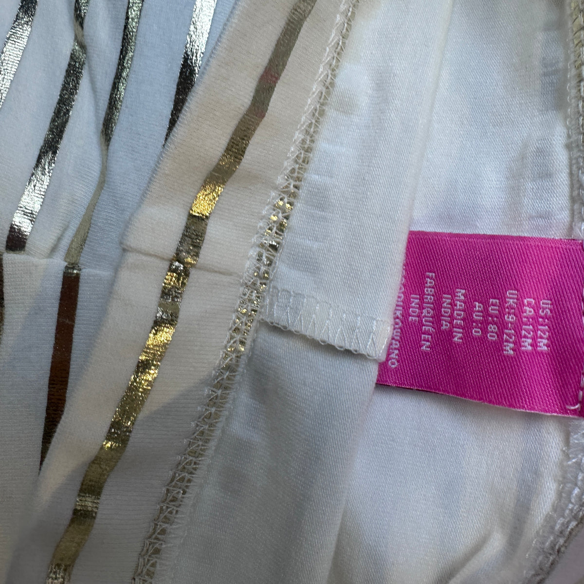 Legging à rayures dorées