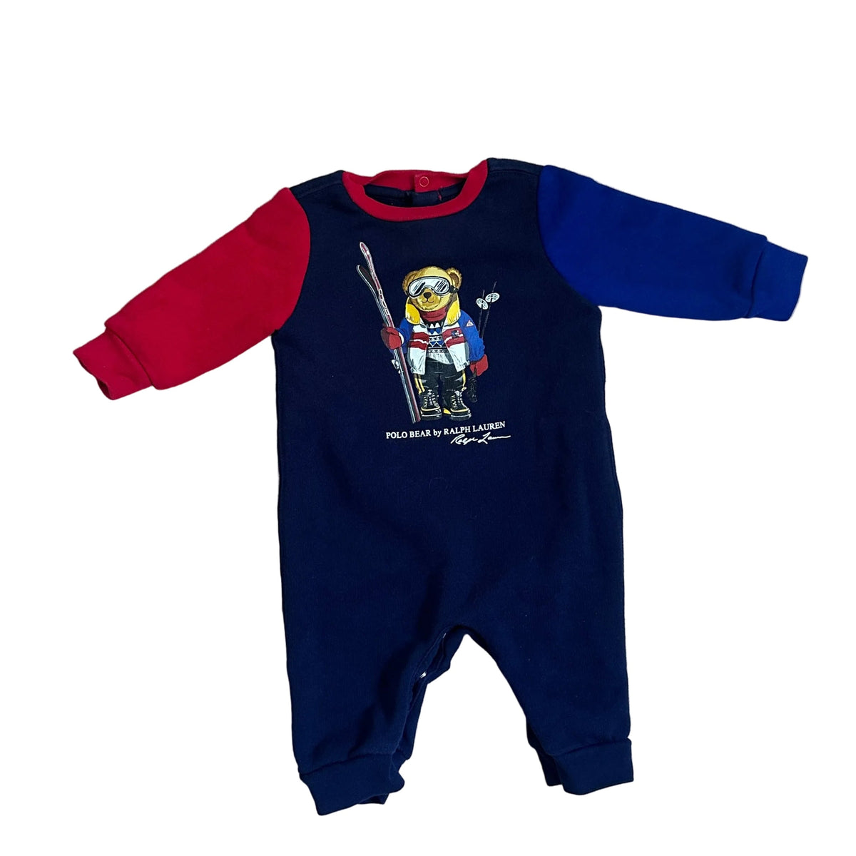 Grenouillère motif ourson skieur