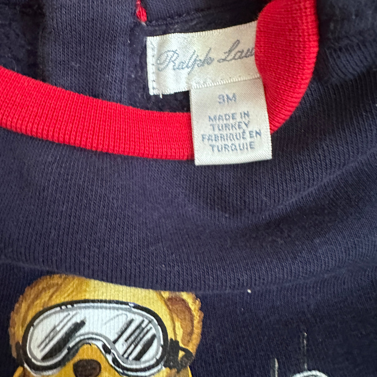 Grenouillère motif ourson skieur