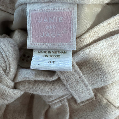 Short beige à taille nouée
