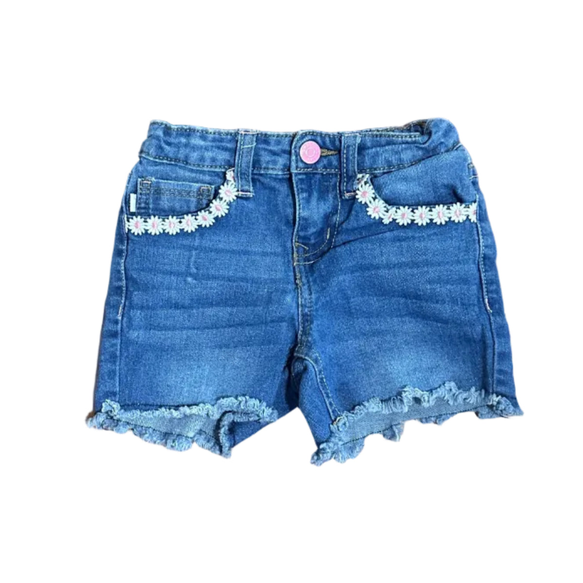Short avec détail en fleur sur les poches
